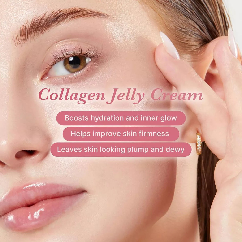Medicube Collagen Jelly Cream Korean Skincare - 50Ml: Firming Gel Cream, for Normal & Dry Skin, Face Application, Unscented