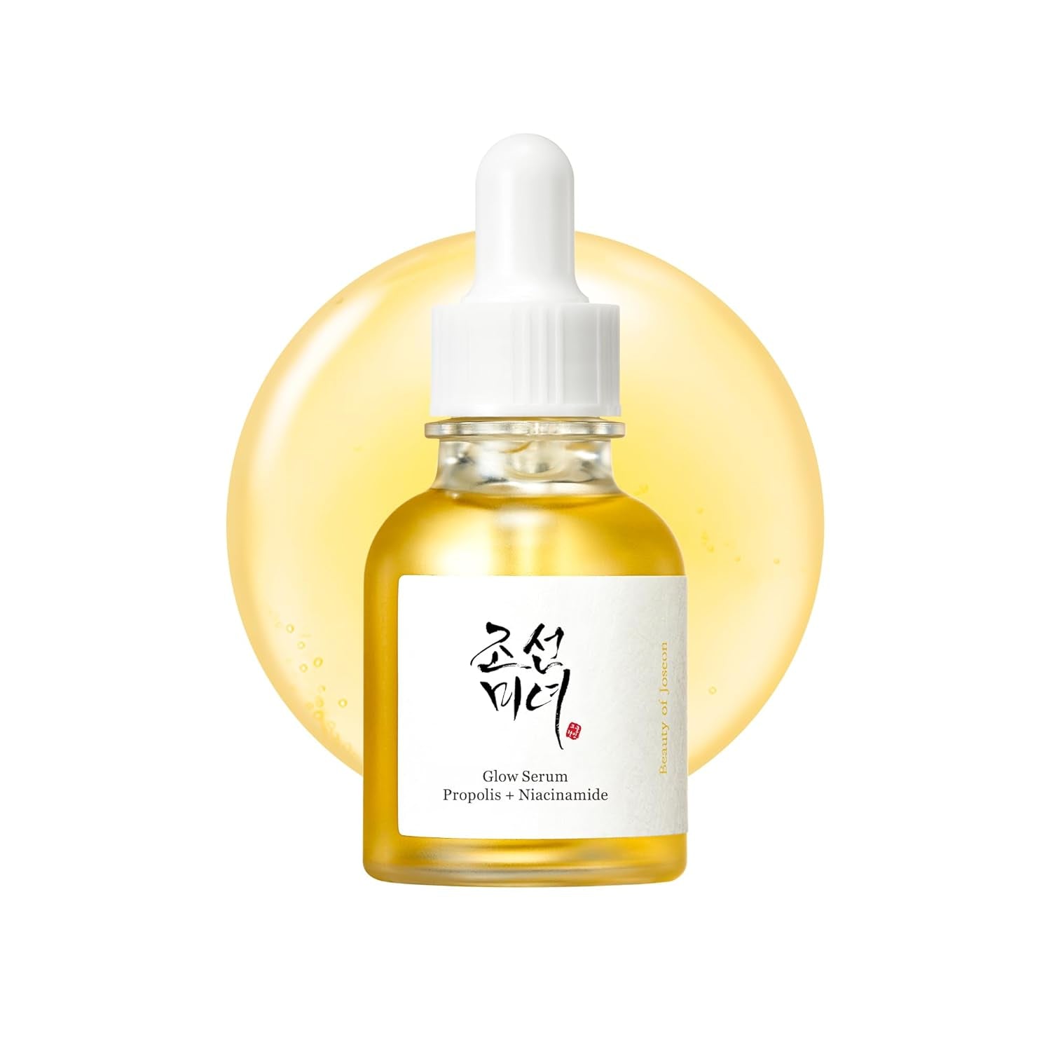 Glow Serum Propolis and Niacinamide Hydrating Facial Soothing Moisturizer for Uneven Skin Tone Korean Skin Care 30Ml 1 Fl.Oz
