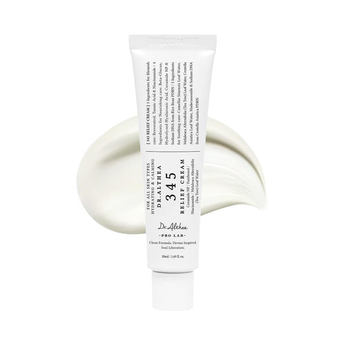 345 Relief Cream | Daily Face Moisturizer for Soothing Recovery and Blemish Care with PDRN & Niacinamide | Korean Vegan Skincare for All Skin Types, 1.69 Fl Oz (Ver.2 - Pack of 1)