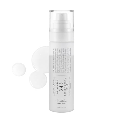 345 Relief Cream Mist | Hydrating Facial Mist with Rice Extract | Soothing Care for Sensitive Skin | Vegan Korean Skincare, 3.38 Fl Oz