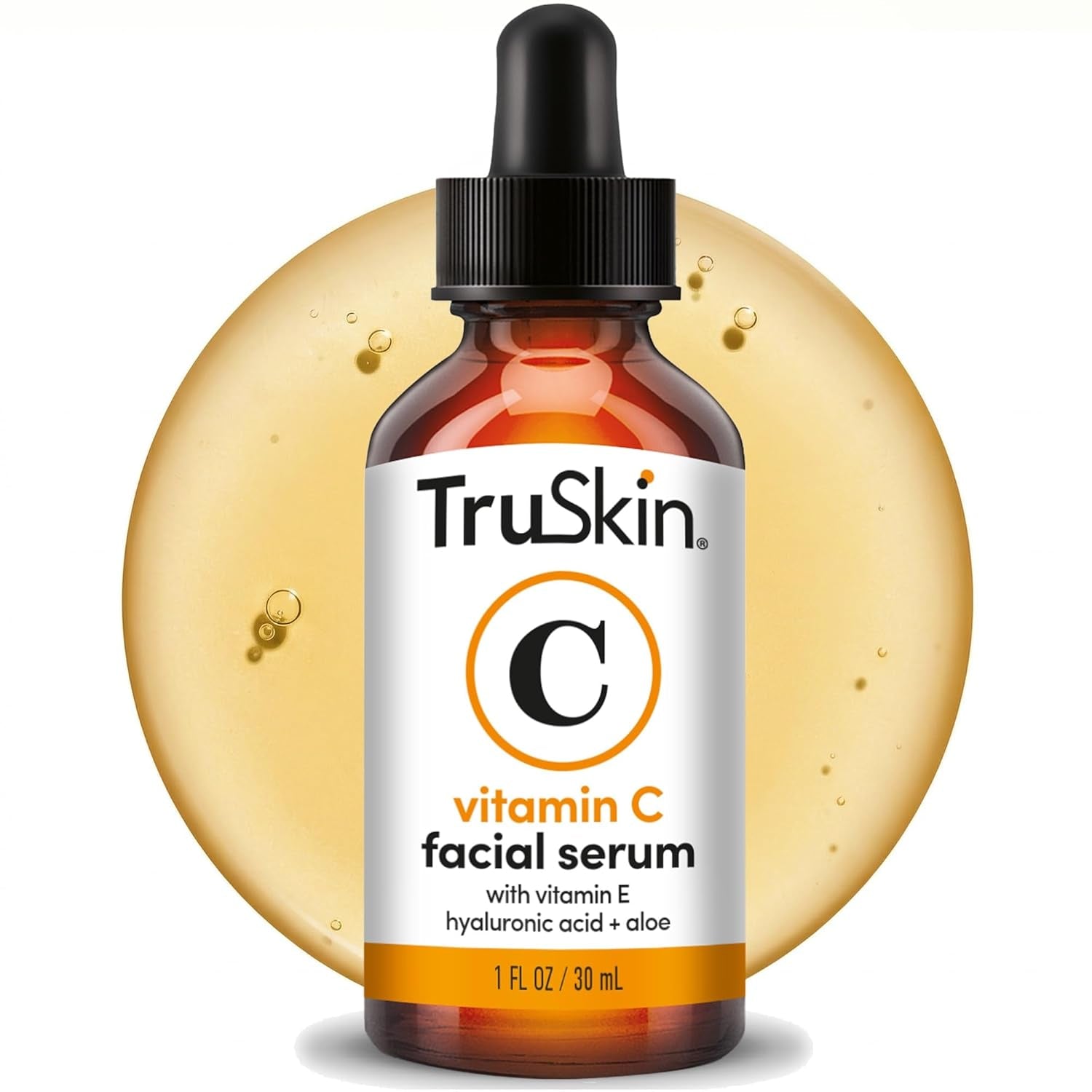 Vitamin C Serum for Face - anti Aging Face Serum with Hyaluronic Acid & Vitamin E - Brightening Formula for Improving Appearance of Dark Spots, Fine Lines & Wrinkles - All Skin Types, 1 Fl Oz
