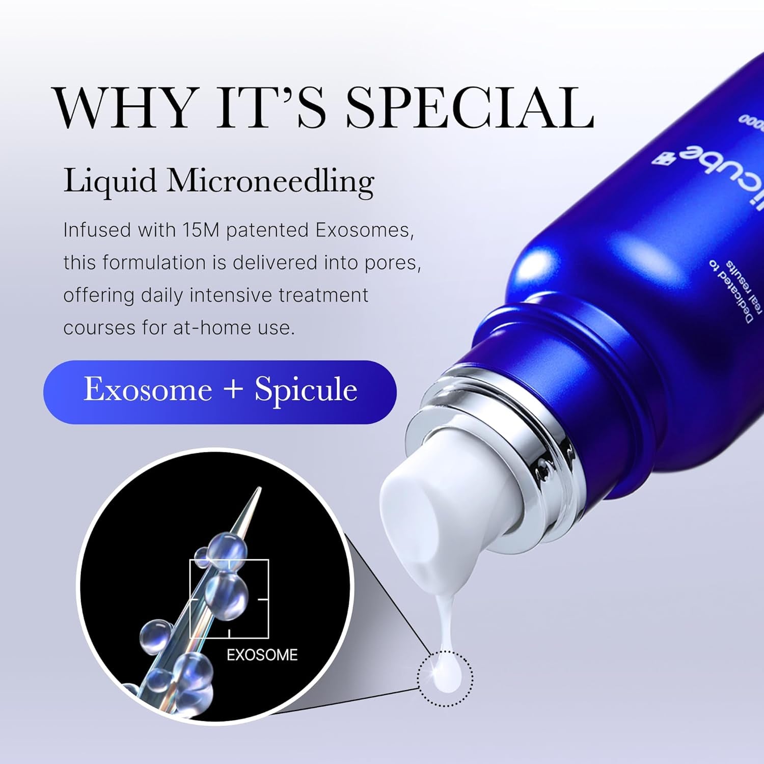 Exosome Shot Zero 2,000 PPM Spicule Facial Serum | Liquid Skin Booster Serum | Exosome, AHA+BHA+PHA | Pore Care, Dead Skin Cells, Skin Texture | Korean Skincare, 1.01 Fl.Oz