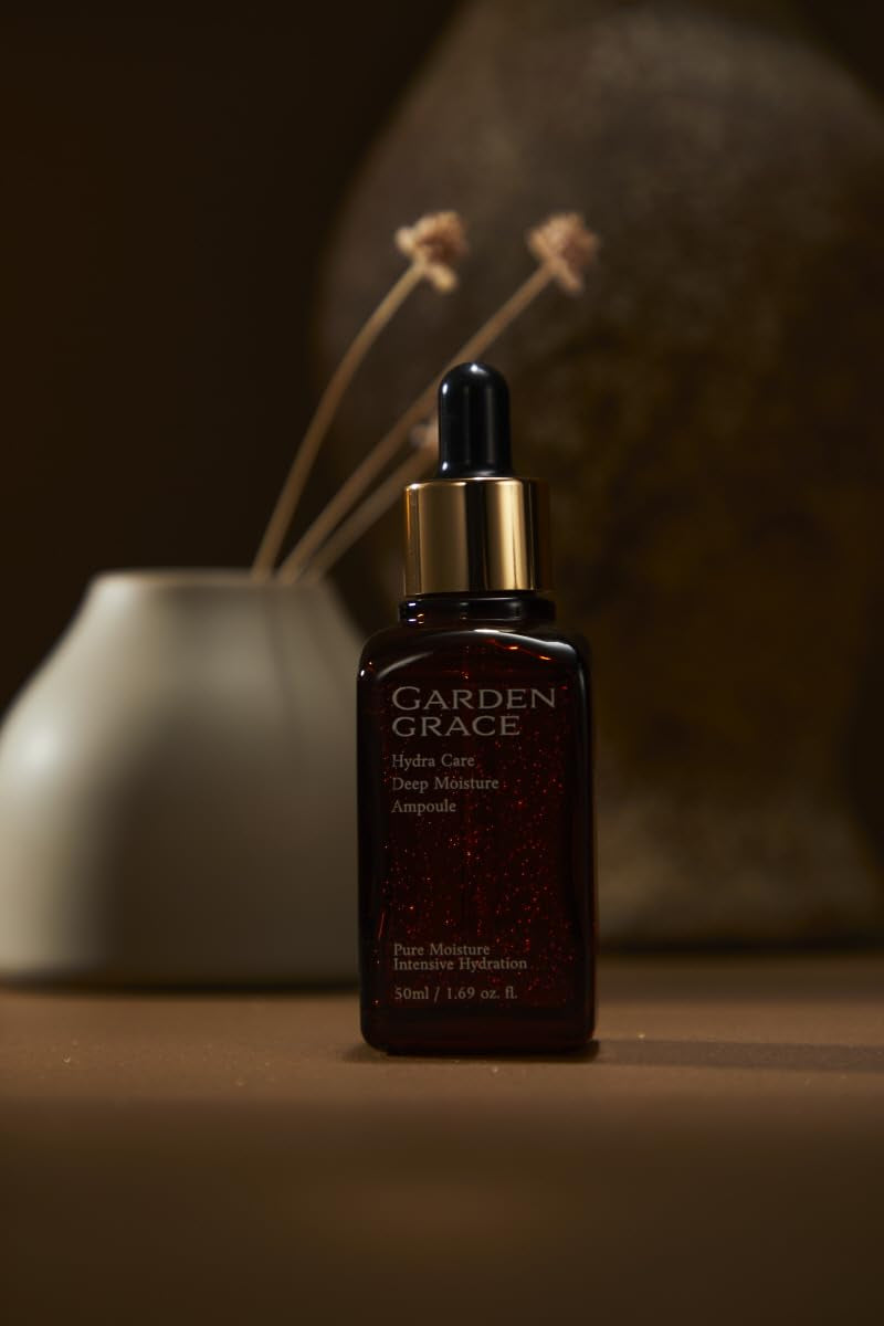 GARDENGRACE Hydra Care Deep Moisture Ampoule – Aloe-Based(70.26%) Korean Hydration Serum for Dry Skin (50Ml)